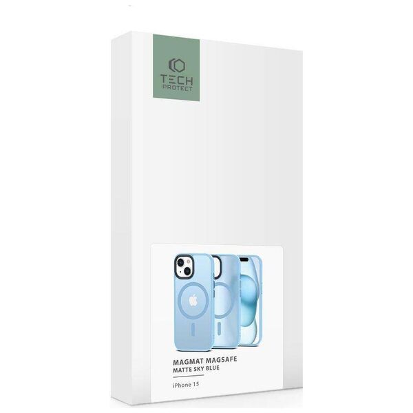 Case APPLE IPHONE 15 Tech-Protect Magmat MagSafe Sky Blue 9319456606621