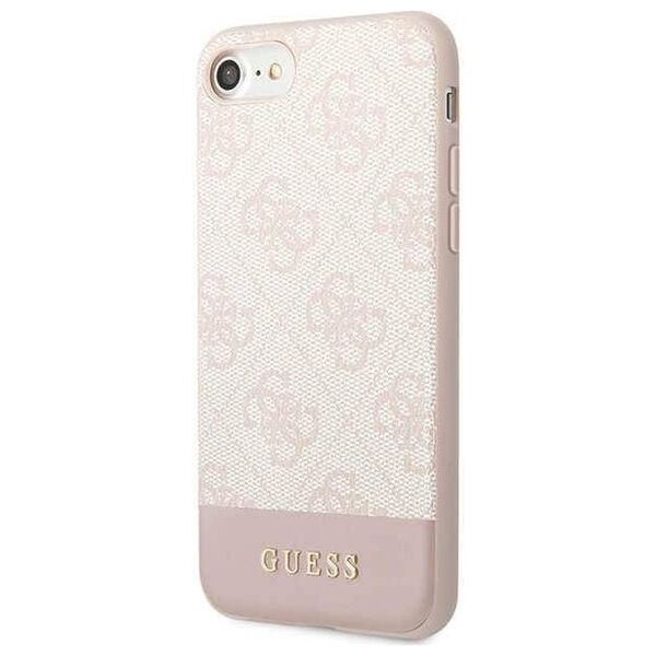 Original Case IPHONE SE 2022 / SE 2020 / 7 / 8 Guess Hard Case 4G Stripe Collection (GUHCI8G4GLPI) pink 3666339118907
