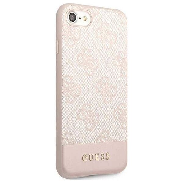 Original Case IPHONE SE 2022 / SE 2020 / 7 / 8 Guess Hard Case 4G Stripe Collection (GUHCI8G4GLPI) pink 3666339118907