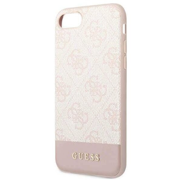Original Case IPHONE SE 2022 / SE 2020 / 7 / 8 Guess Hard Case 4G Stripe Collection (GUHCI8G4GLPI) pink 3666339118907