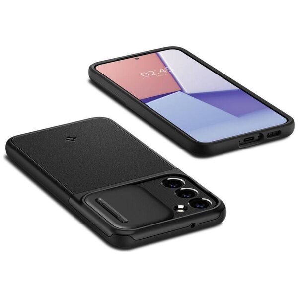 Case SAMSUNG GALAXY S23 Spigen Ultra Hybrid "S" Crystal black 8809896741309