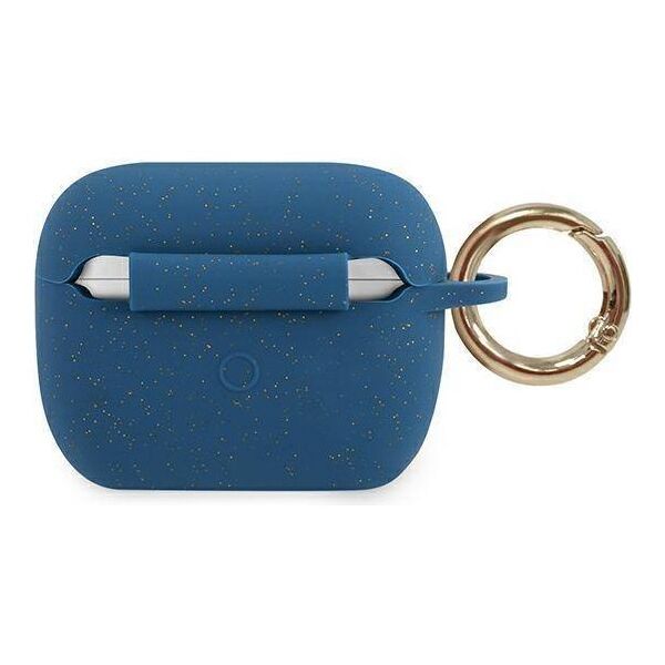 Original Case APPLE AIRPODS PRO Guess Silicone Glitter (GUACAPSILGLBL) blue 3700740494431