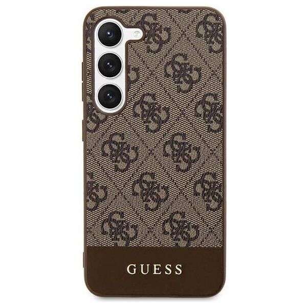 Original Case SAMSUNG GALAXY S24+ Guess Hardcase 4G Stripe Collection (GUHCS24MG4GLBR) brown 3666339241162
