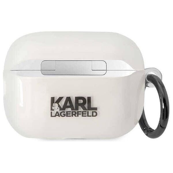 Original Case APPLE AIRPODS PRO 2 Karl Lagerfeld Ikonik Choupette (KLAP2HNCHTCT) transparent 3666339099312