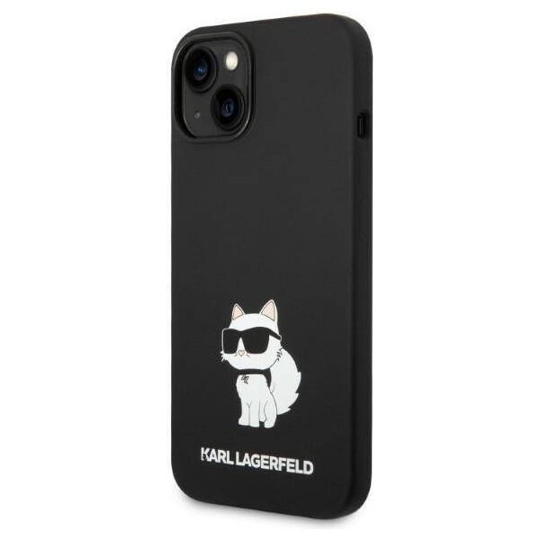 Original Case IPHONE 14 PLUS Karl Lagerfeld Hardcase Silicone Choupette MagSafe (KLHMP14MSNCHBCK) black 3666339087739