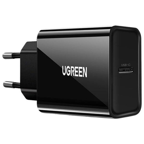 Fast Charger EU UGREEN, USB-C 20W, PD 3.0 (black) 6957303811915