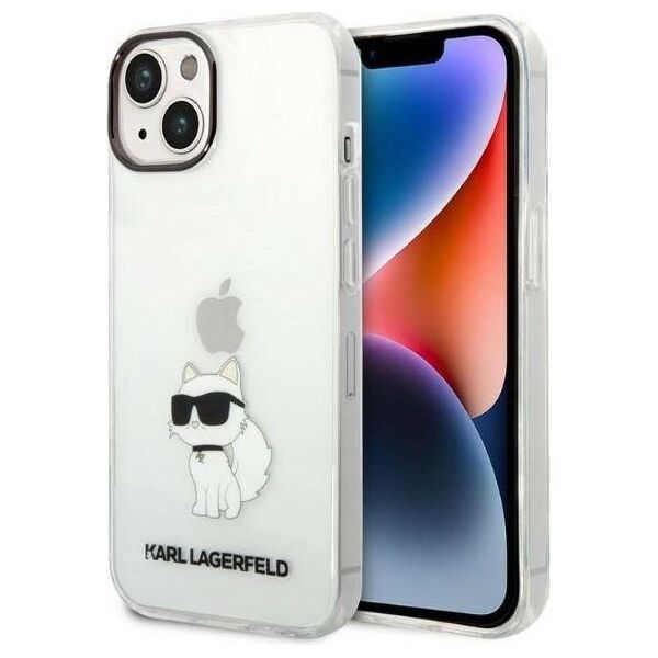 Original Case IPHONE 14 PLUS Karl Lagerfeld Hardcase IML NFT Choupette (KLHCP14MHNCHTCT) transparent 3666339087135