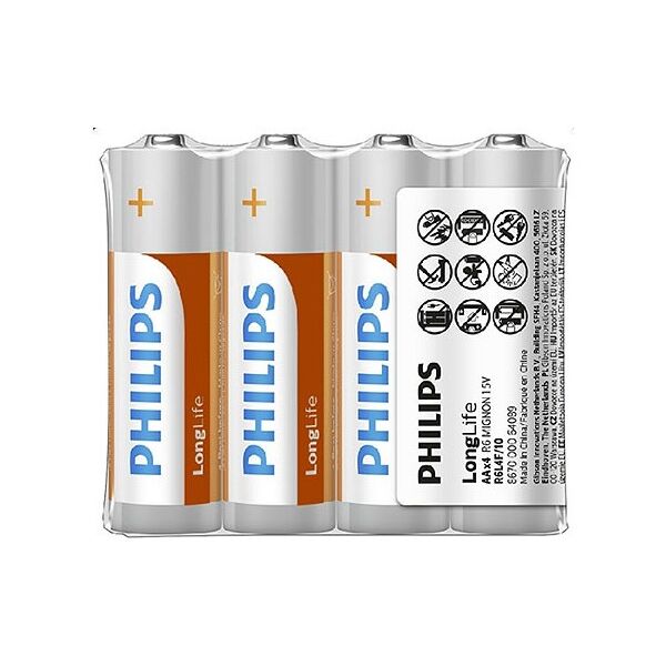 Battery PHILIPS AA LR6 LONGLIFE 3pcs 8712581549640