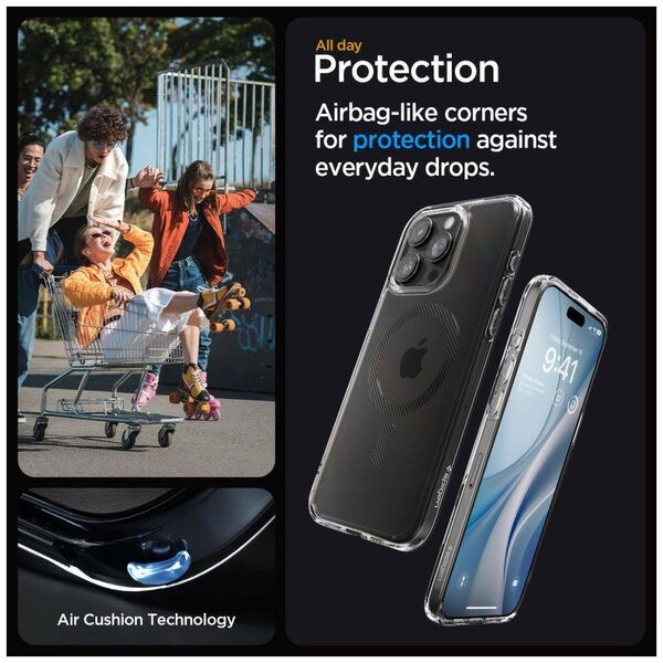Case APPLE IPHONE 15 PRO MAX Spigen Ultra Hybrid Mag MagSafe Carbon Fiber transparent 8809896749275