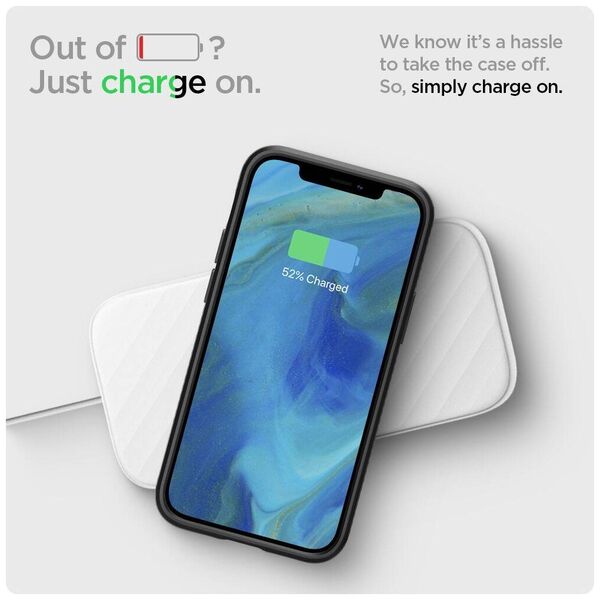 Case IPHONE 12 MINI Spigen Liquid Air Matte black 8809710756779