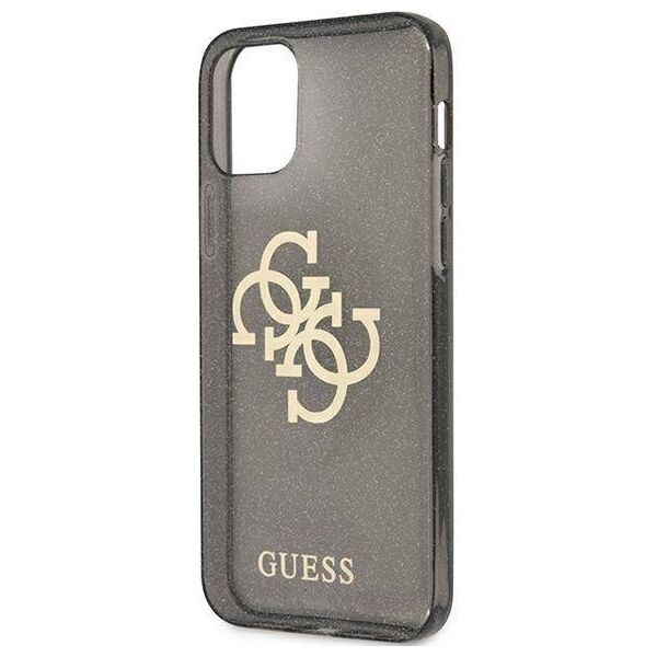 Original Case IPHONE 12 PRO MAX Guess Hard Case Glitter 4G Big Logo (GUHCP12LPCUGL4GBK) black 3666339004859