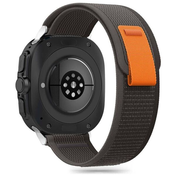 Strap for SAMSUNG GALAXY WATCH ULTRA (47MM) Tech-Protect Nylon black & orange 5906302312382