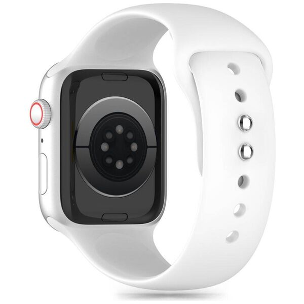 Strap for APPLE WATCH 3 / 4 / 5 / 6 / 7 / 8 / 9 / SE (38 / 40 / 41 MM) Tech-Protect Silicone white 5906302310111