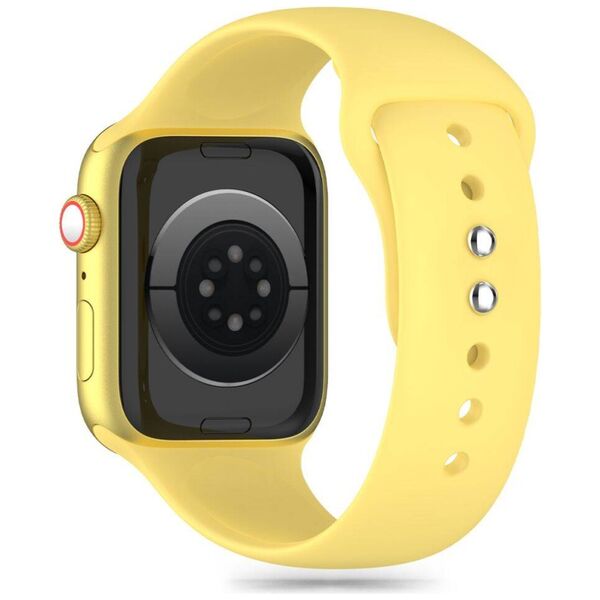 Strap for APPLE WATCH 4 / 5 / 6 / 7 / 8 / 9 / SE / ULTRA 1 / 2 (42 / 44 / 45 / 49 MM) Tech-Protect Silicone Canary Yellow yellow 5906302310081