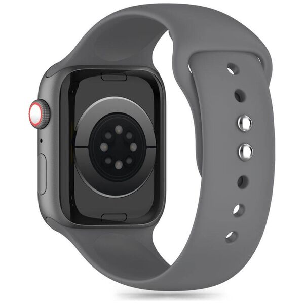 Strap for APPLE WATCH 4 / 5 / 6 / 7 / 8 / 9 / SE / ULTRA 1 / 2 (42 / 44 / 45 / 49 MM) Tech-Protect Silicone Clay gray 5906302310036
