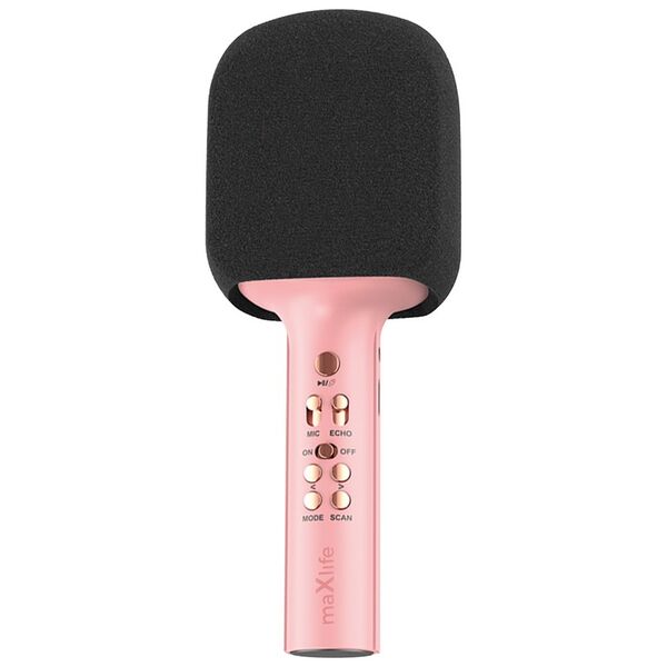 Maxlife Bluetooth microphone with speaker MXBM-600 pink 5900495094056