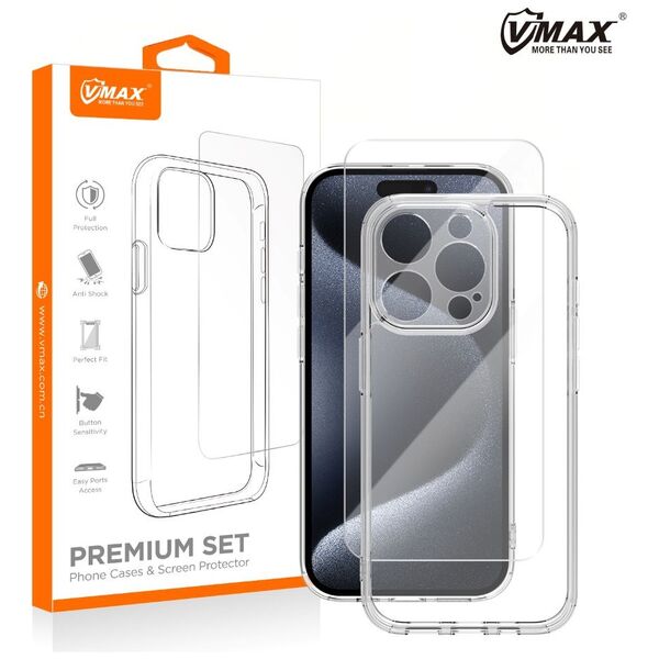 Vmax set case + glass 2,5D premium for Samsung Galaxy A15 4G / A15 5G 6976757303586
