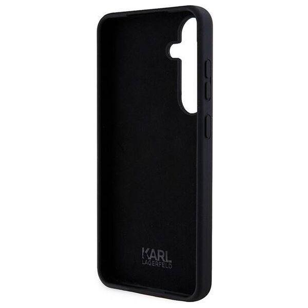 Original Case SAMSUNG GALAXY S24 Karl Lagerfeld Hardcase Silicone Ikonik (KLHCS24SSNIKBCK) black 3666339242299