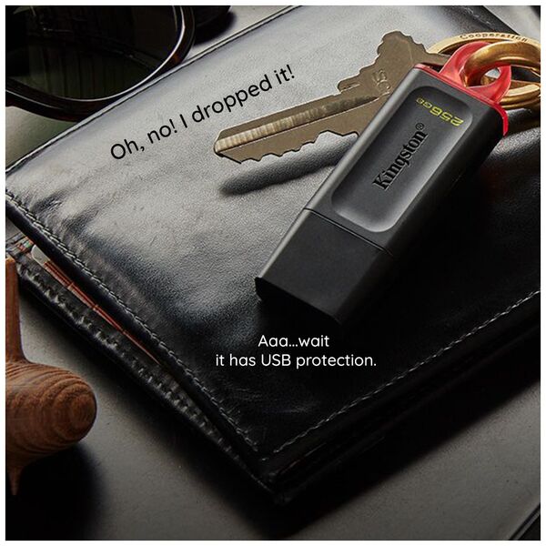 Kingston Memory Stick 64GB - Kingston DT DT Exodia (DTX/64GB) - Black 0740617309829 έως 12 άτοκες Δόσεις