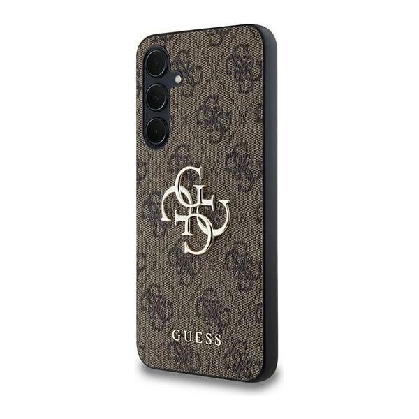 Guess case for Samsung Galaxy A35 GUHCSA354GMGBR brown HC PU big 4G metal logo 3666339259600