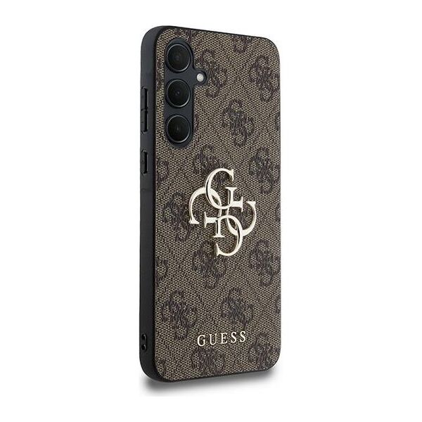 Guess case for Samsung Galaxy A35 GUHCSA354GMGBR brown HC PU big 4G metal logo 3666339259600