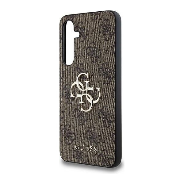 Guess case for Samsung Galaxy A35 GUHCSA354GMGBR brown HC PU big 4G metal logo 3666339259600