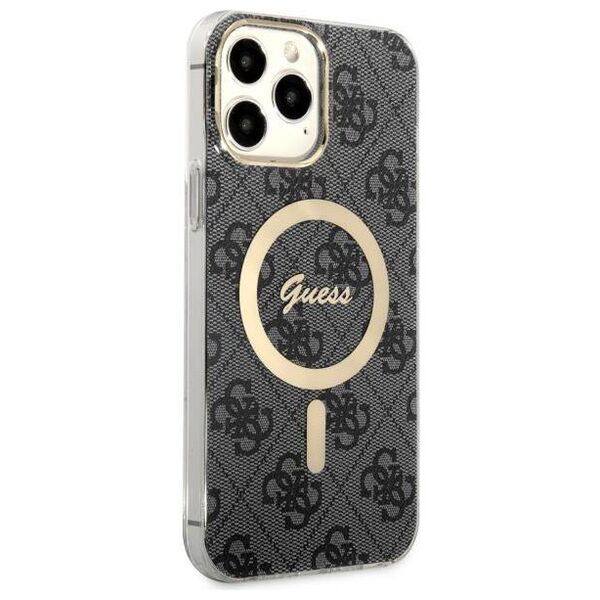 Original Case IPHONE 13 PRO MAX Guess Hardcase 4G MagSafe (GUHMP13XH4STK) black 3666339126827
