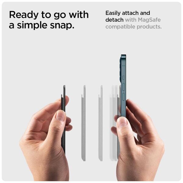 Magnetic Card Holder Magsafe Spigen Valentinus black 8809756641510