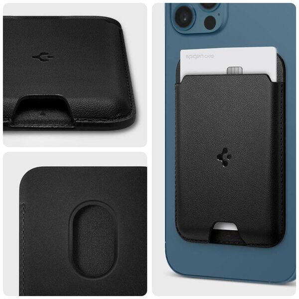 Magnetic Card Holder Magsafe Spigen Valentinus black 8809756641510