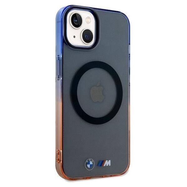 Original Case IPHONE 13 / 14 / 15 BMW Hardcase Gradient Bumper MagSafe (BMHMP15SHTGE) gray 3666339144791