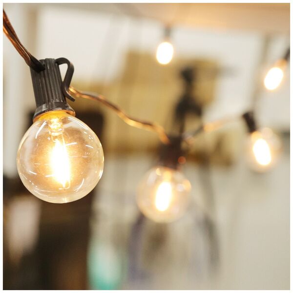 Solar Garland 5,5m + 10 LED bulbs filament clear E12 G40 IP44 5900495883247