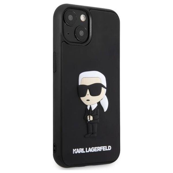 Original Case IPHONE 14 PLUS Karl Lagerfeld Hardcase Rubber Ikonik 3D (KLHCP14M3DRKINK) black 3666339122638