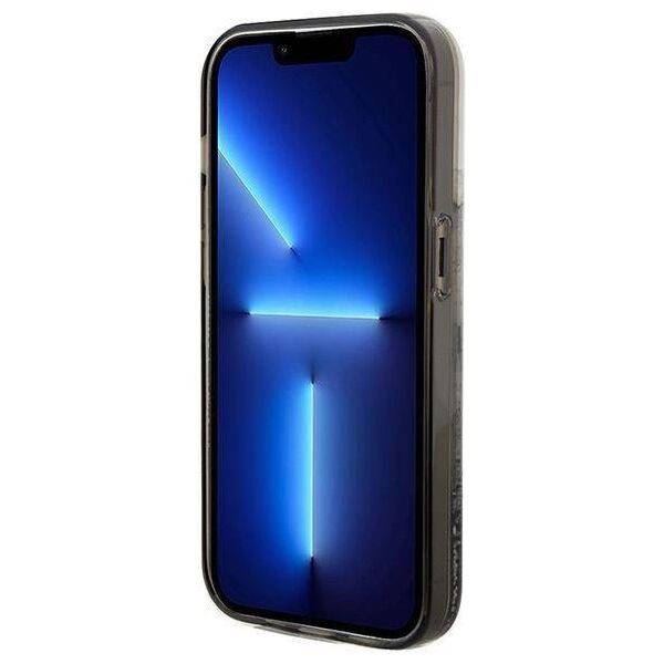 Original Case IPHONE 14 PRO Karl Lagerfeld Hardcase Liquid Glitter Choupette (KLHCP14LLKCNSK) transparent 3666339164171