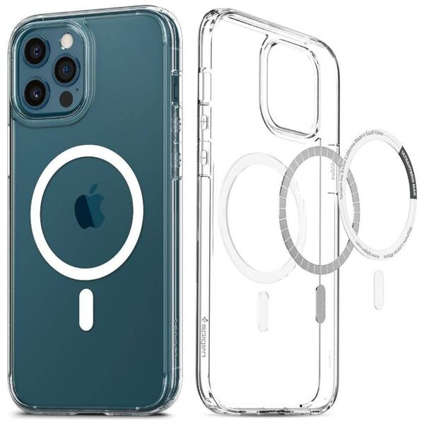 Case IPHONE 12 / 12 PRO Spigen Ultra Hybrid Mag MagSafe white 8809756644375