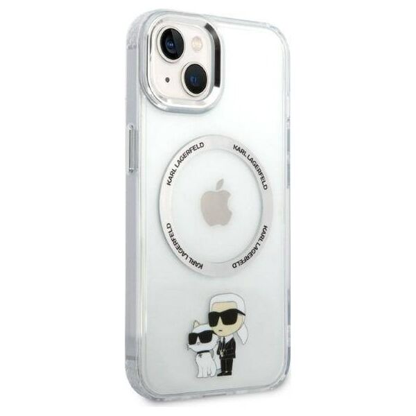 Original Case IPHONE 14 PLUS Karl Lagerfeld Hardcase Iconic Karl&Choupette Magsafe (KLHMP14MHNKCIT) transparent 3666339087616