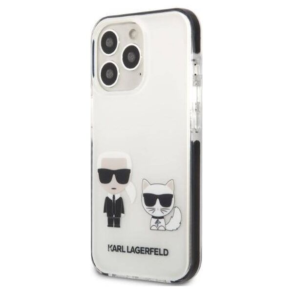 Original Case IPHONE 13 PRO MAX Karl Lagerfeld Hardcase Karl & Choupette white 3666339048631