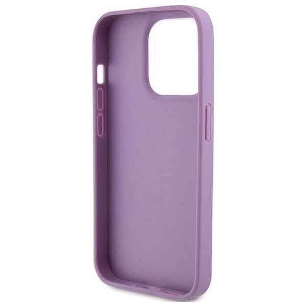 Original Case APPLE IPHONE 15 PRO MAX Guess Hardcase Leather 4G Stamped (Guhcp15xp4epmu) purple 3666339150471