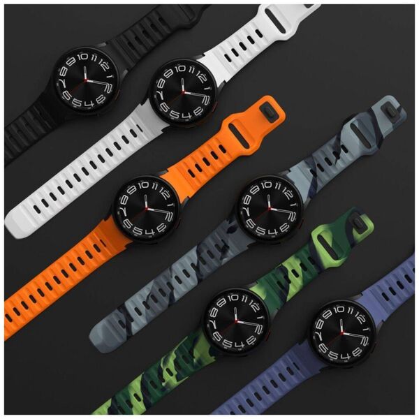 Strap for GALAXY WATCH 4 / 5 / 5 PRO / 6 / 7 / FE Tech-Protect Silicone orange 5906302313594