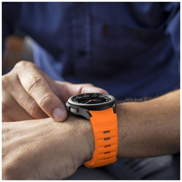 Strap for GALAXY WATCH 4 / 5 / 5 PRO / 6 / 7 / FE Tech-Protect Silicone orange 5906302313594