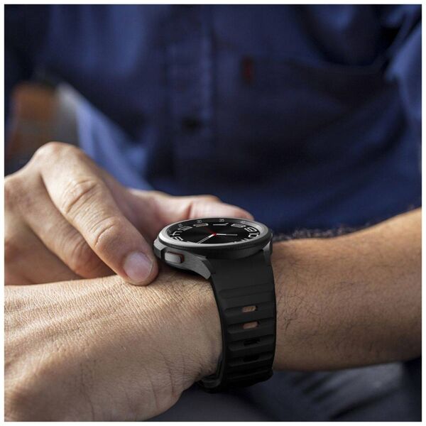 Strap for GALAXY WATCH 4 / 5 / 5 PRO / 6 / 7 / FE Tech-Protect Silicone black 5906302313600