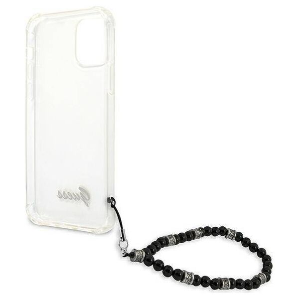 Original Case IPHONE 12 / 12 PRO Guess Hardcase Black Pearl (GUHCP12MKPSBK) transparent 3666339003708