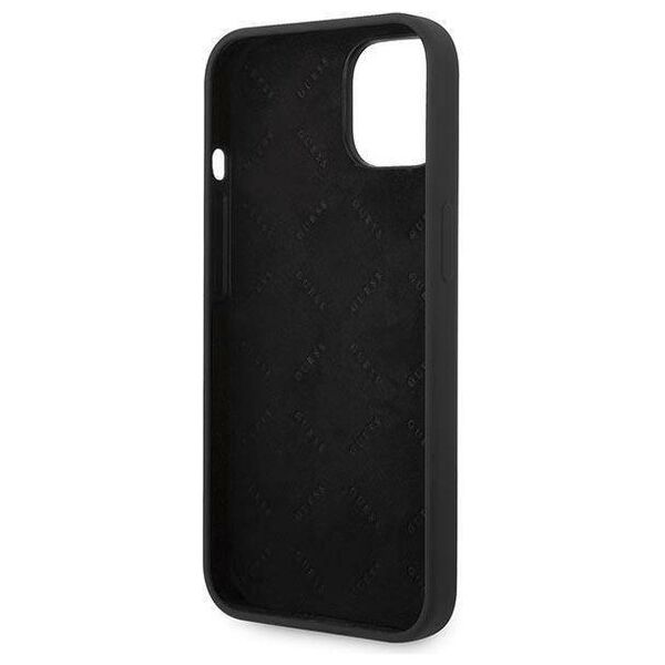 Case IPHONE 14 PLUS Guess Hardcase Silicone Triangle black 3666339065850
