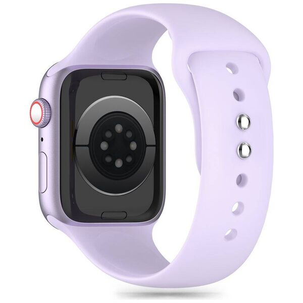 Strap for APPLE WATCH 4 / 5 / 6 / 7 / 8 / 9 / SE / ULTRA 1 / 2 (42 / 44 / 45 / 49 MM) Tech-Protect Silicone purple 5906302305124