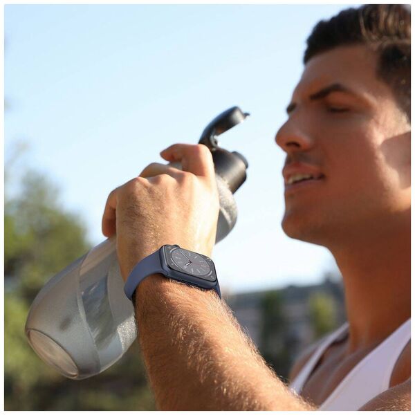 Strap for APPLE WATCH 4 / 5 / 6 / 7 / 8 / 9 / SE / ULTRA 1 / 2 (42 / 44 / 45 / 49 MM) Tech-Protect Silicone purple 5906302305124