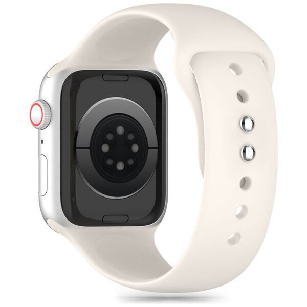 Strap for APPLE WATCH 4 / 5 / 6 / 7 / 8 / 9 / SE / ULTRA 1 / 2 (42 / 44 / 45 / 49 MM) Tech-Protect Silicone Starlight creamy 5906302310074