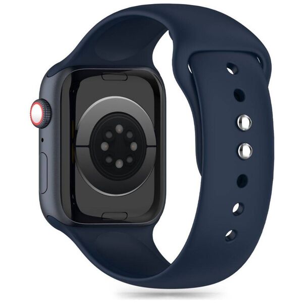 Strap for APPLE WATCH 4 / 5 / 6 / 7 / 8 / 9 / SE / ULTRA 1 / 2 (42 / 44 / 45 / 49 MM) Tech-Protect Silicone Storm Blue 5906302310029