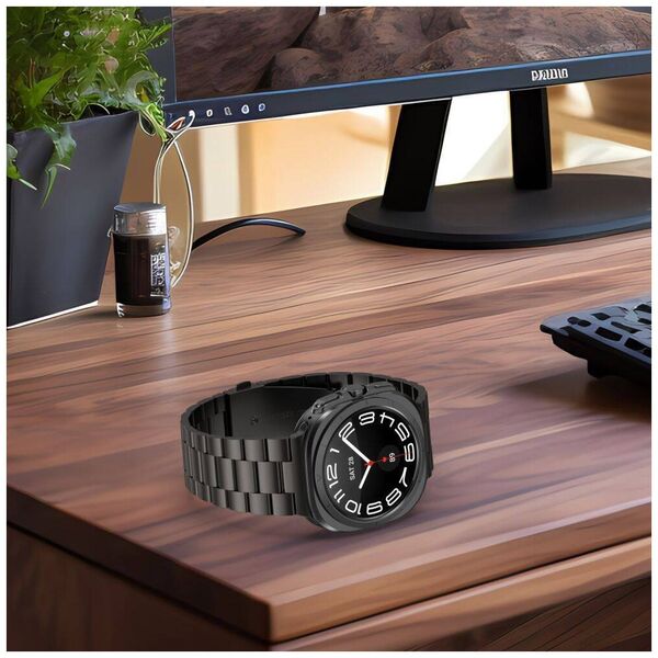 Strap for SAMSUNG GALAXY WATCH ULTRA (47MM) Tech-Protect Stainless black 5906302312399