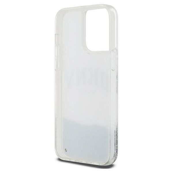 DKNY case for iPhone 15 Pro Max 6,7&quot; DKHCP15XLBNAET white HC liquid glitters w arch logo 3666339270926