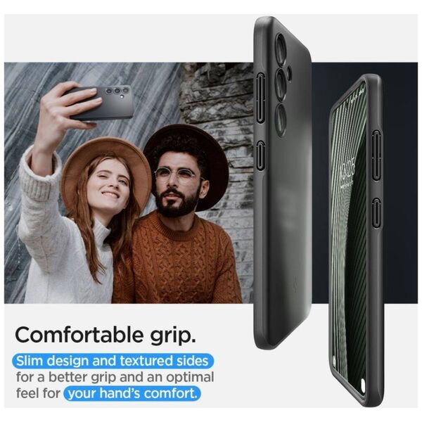 Case SAMSUNG GALAXY S24 Spigen Thin Fit black 8809971222198