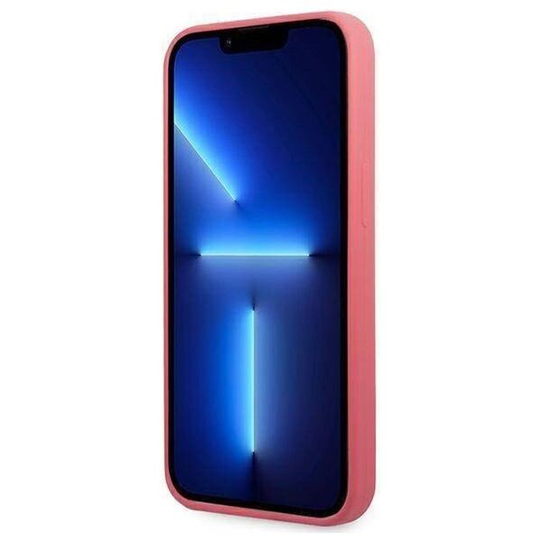 Original Case IPHONE 13 PRO MAX Karl Lagerfeld Hardcase Silicone Plaque (KLHCP13XSLMP1PI) pink 3666339048839